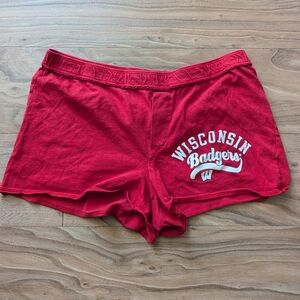 Pro Edge Red Wisconsin Badgers Athletic Shorts
